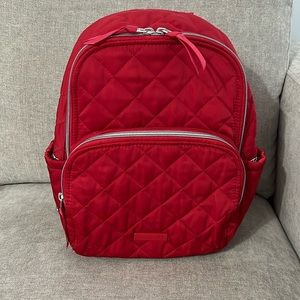 Vera Bradley Small Backpack in Cardinal Red Performance Twill NWOT
